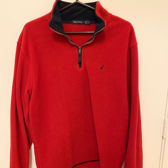 Nautica Fleece Quarter Zip (Size Medium) - Picture 1 of 2